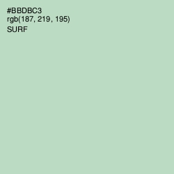 #BBDBC3 - Surf Color Image