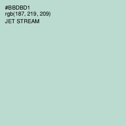 #BBDBD1 - Jet Stream Color Image