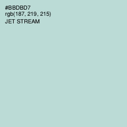 #BBDBD7 - Jet Stream Color Image