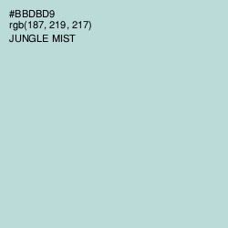 #BBDBD9 - Jungle Mist Color Image