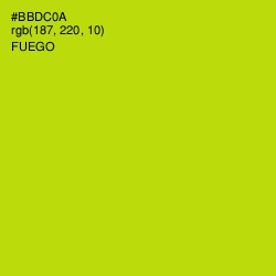 #BBDC0A - Fuego Color Image