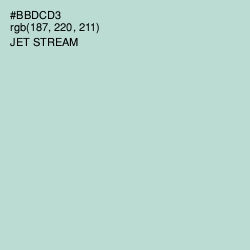 #BBDCD3 - Jet Stream Color Image