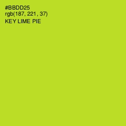 #BBDD25 - Key Lime Pie Color Image