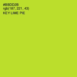 #BBDD2B - Key Lime Pie Color Image