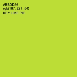 #BBDD36 - Key Lime Pie Color Image