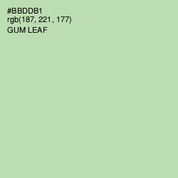 #BBDDB1 - Gum Leaf Color Image