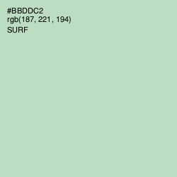 #BBDDC2 - Surf Color Image