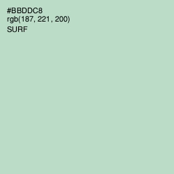 #BBDDC8 - Surf Color Image