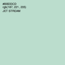 #BBDDCD - Jet Stream Color Image