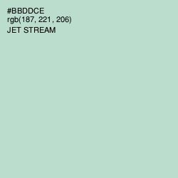 #BBDDCE - Jet Stream Color Image