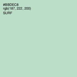 #BBDEC8 - Surf Color Image