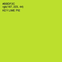 #BBDF2C - Key Lime Pie Color Image