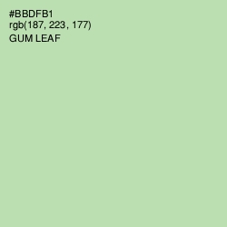 #BBDFB1 - Gum Leaf Color Image