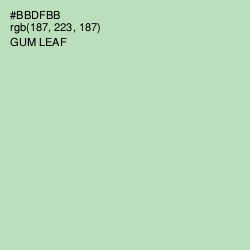 #BBDFBB - Gum Leaf Color Image