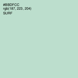 #BBDFCC - Surf Color Image