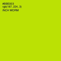 #BBE003 - Inch Worm Color Image