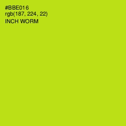 #BBE016 - Inch Worm Color Image