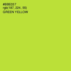 #BBE037 - Green Yellow Color Image