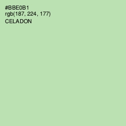 #BBE0B1 - Celadon Color Image