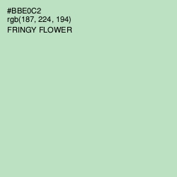 #BBE0C2 - Fringy Flower Color Image