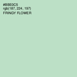 #BBE0C5 - Fringy Flower Color Image