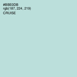 #BBE0DB - Cruise Color Image