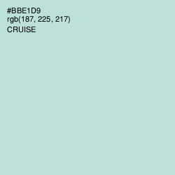 #BBE1D9 - Cruise Color Image