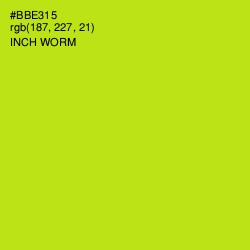 #BBE315 - Inch Worm Color Image