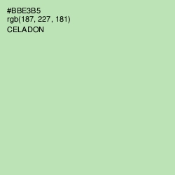 #BBE3B5 - Celadon Color Image