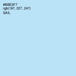 #BBE3F7 - Sail Color Image