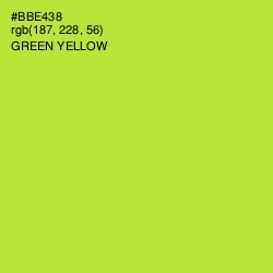 #BBE438 - Green Yellow Color Image