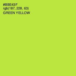 #BBE43F - Green Yellow Color Image