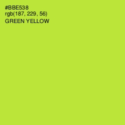 #BBE538 - Green Yellow Color Image