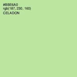 #BBE6A0 - Celadon Color Image