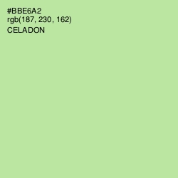 #BBE6A2 - Celadon Color Image