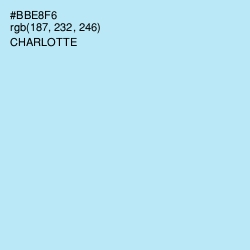 #BBE8F6 - Charlotte Color Image