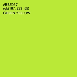 #BBE937 - Green Yellow Color Image