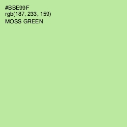 #BBE99F - Moss Green Color Image