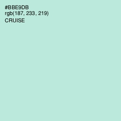 #BBE9DB - Cruise Color Image