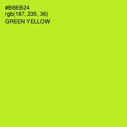 #BBEB24 - Green Yellow Color Image