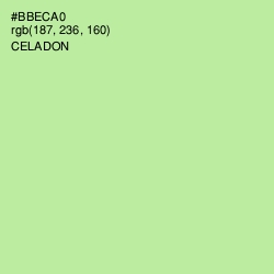 #BBECA0 - Celadon Color Image