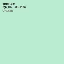 #BBECD1 - Cruise Color Image