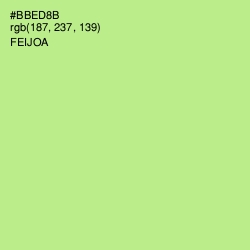 #BBED8B - Feijoa Color Image