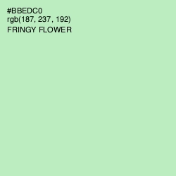 #BBEDC0 - Fringy Flower Color Image