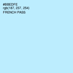 #BBEDFE - French Pass Color Image