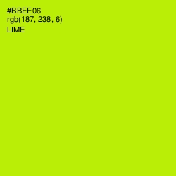 #BBEE06 - Lime Color Image