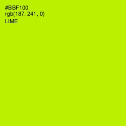 #BBF100 - Lime Color Image