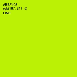 #BBF105 - Lime Color Image