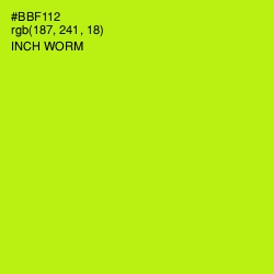 #BBF112 - Inch Worm Color Image