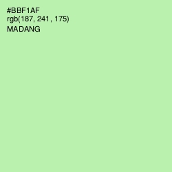 #BBF1AF - Madang Color Image